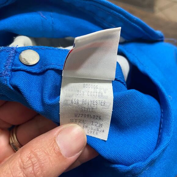 Vintage Liberty Blue Bib Overalls Made in the USA Size 12 months - Picture 8 of 9